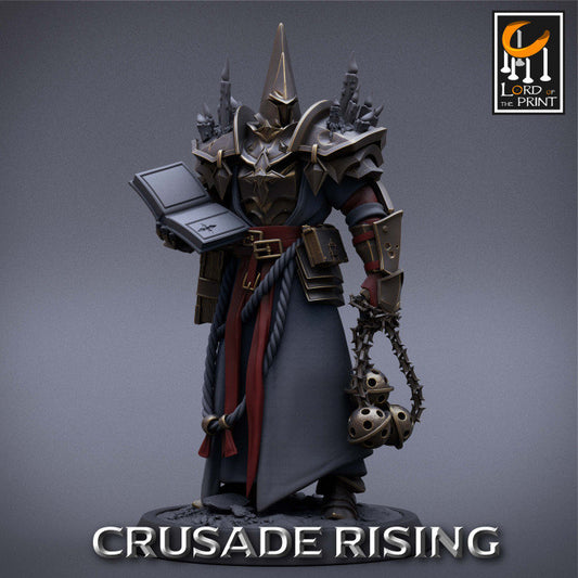 Templar Priest Pack | Crusade Rising | Lord of the Print | Wargaming | Dungeons and Dragons | Tabletop RPG | DnD
