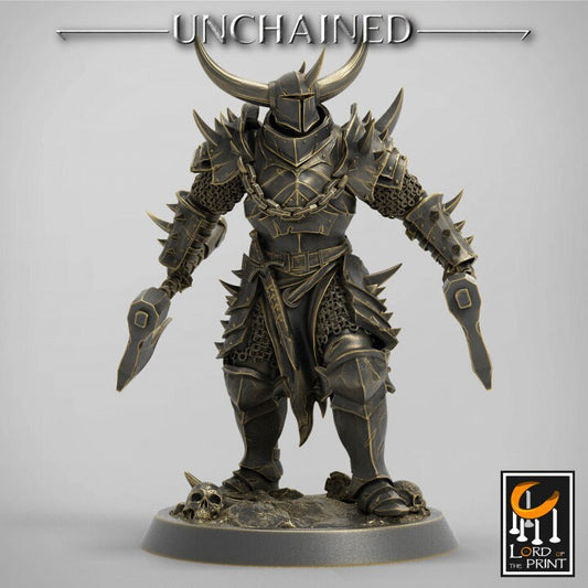 Dual Axe Squadron | Unchained | Lord of the Print | Wargaming | Dungeons and Dragons | Chaos | Tabletop RPG | Knight | DnD