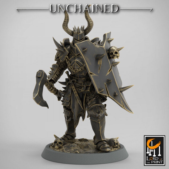 Axe and Shield Squadron | Unchained | Lord of the Print | Wargaming | Dungeons and Dragons | Chaos | Tabletop RPG | Knight | DnD