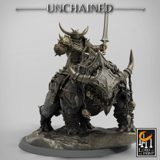 Araki Mounts 1 | Unchained | Lord of the Print | Wargaming | Dungeons and Dragons | Chaos | Tabletop RPG | Knight | DnD