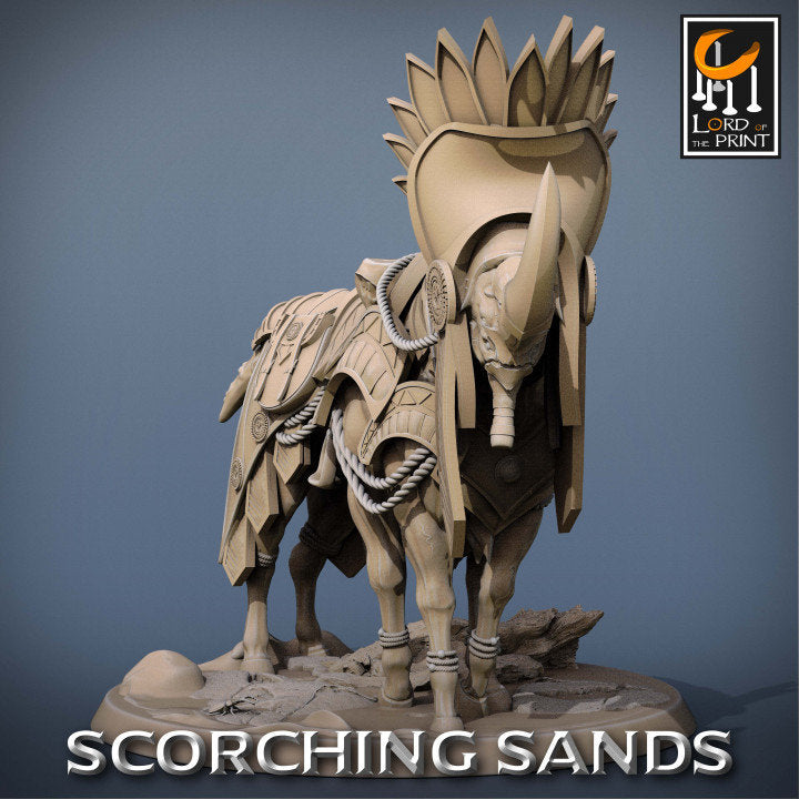Egyptian Saddle | Scorching Sands | Lord of the Print | Wargaming | Dungeons and Dragons | Egyptian | Tabletop RPG | DnD