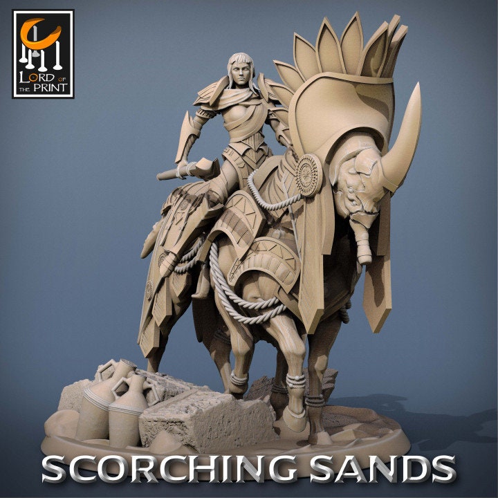 Egyptian Mount | Scorching Sands | Lord of the Print | Wargaming | Dungeons and Dragons | Egyptian | Tabletop RPG | DnD