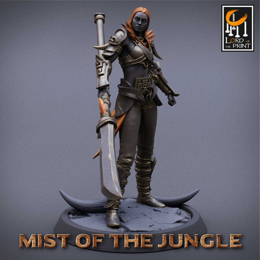Light Amazon Spear Pack | Mist of the Jungle | Lord of the Print | Wargaming | Dungeons and Dragons | Amazon | Tabletop RPG | DnD