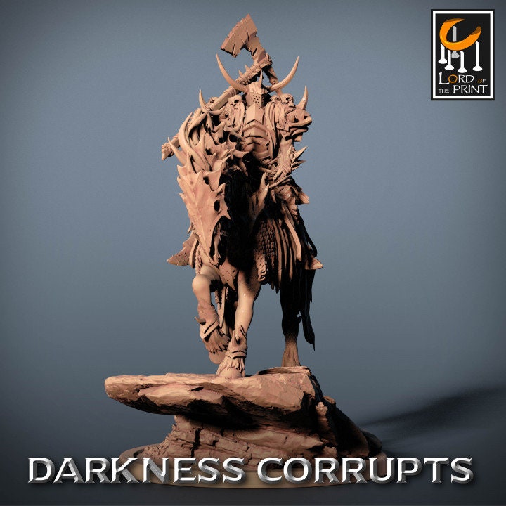Darknight Deathhorse Pack | Darkness Corrupts | Lord of the Print | Wargaming | Dungeons and Dragons | Chaos | Tabletop RPG | DnD Miniatures