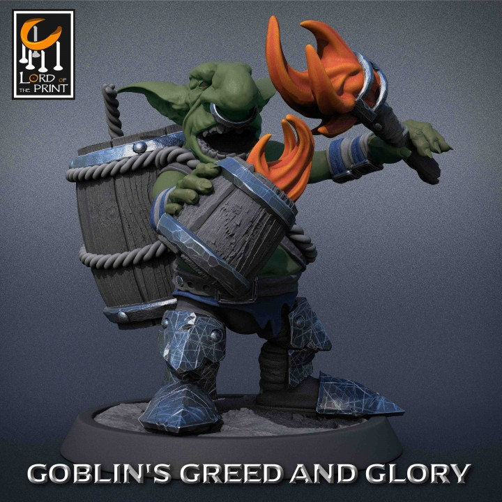 Goblin Party Pack | Goblin's Greed and Glory | Lord of the Print | Wargaming | Dungeons and Dragons | Goblins | Tabletop RPG | DnD