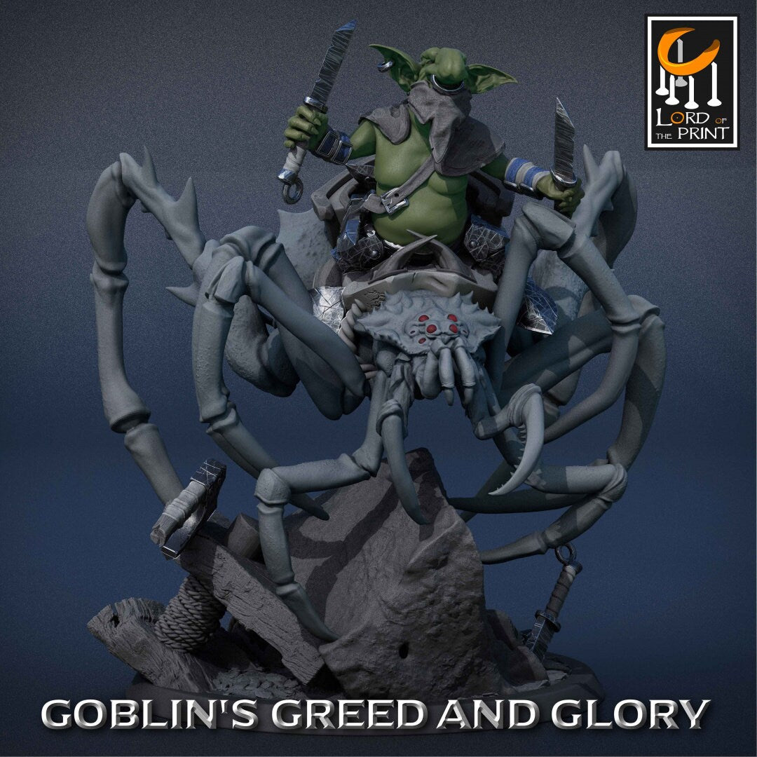 Goblin Spiders 2 | Goblin's Greed and Glory | Lord of the Print | Wargaming | Dungeons and Dragons | Goblins | Tabletop RPG | DnD