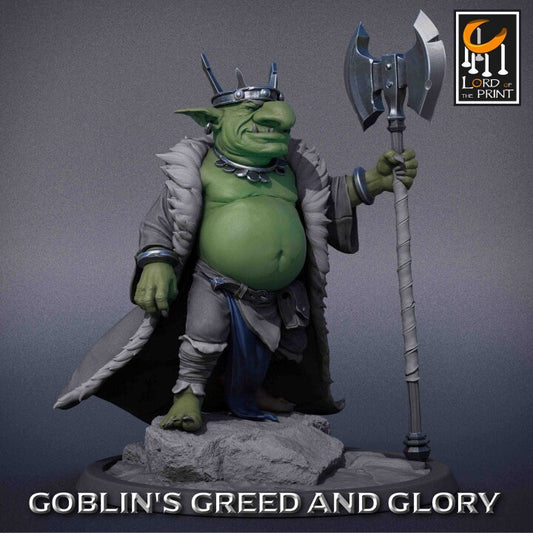 Goblin King Pack | Goblin's Greed and Glory | Lord of the Print | Wargaming | Dungeons and Dragons | Goblins | Tabletop RPG | DnD