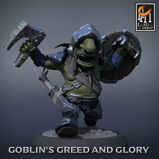 Goblin Warrior Pack | Goblin's Greed and Glory | Lord of the Print | Wargaming | Dungeons and Dragons | Goblins | Tabletop RPG | DnD