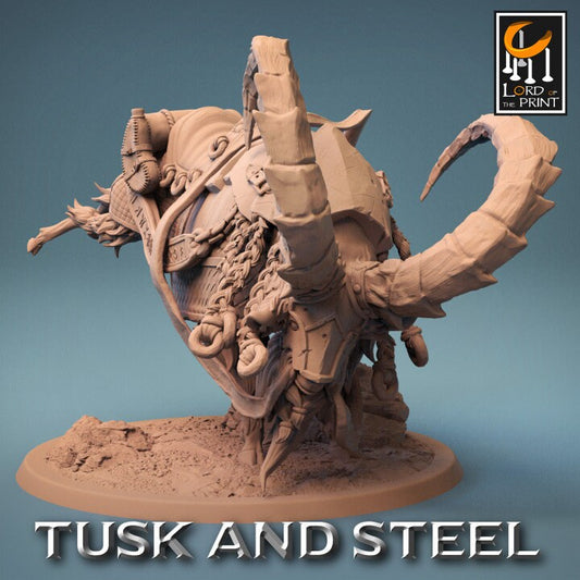 Dwarf Goat Saddle Pack | Tusk and Steel | Lord of the Print | Wargaming | Dungeons and Dragons | Tabletop RPG | DnD