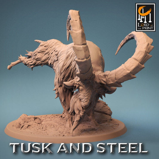 Dwarf Goat Wild Pack | Tusk and Steel | Lord of the Print | Wargaming | Dungeons and Dragons | Tabletop RPG | DnD