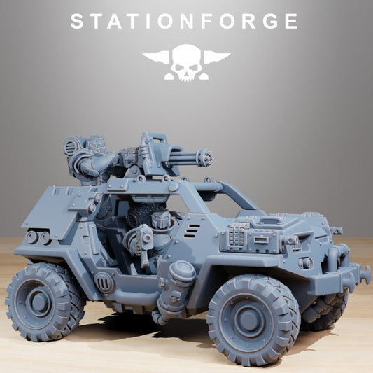 Socratis Stormrider ATV | Station Forge | Wargaming | ATV | Grimdark Future All Terrain Vehicle | Tabletop sci-fi gaming