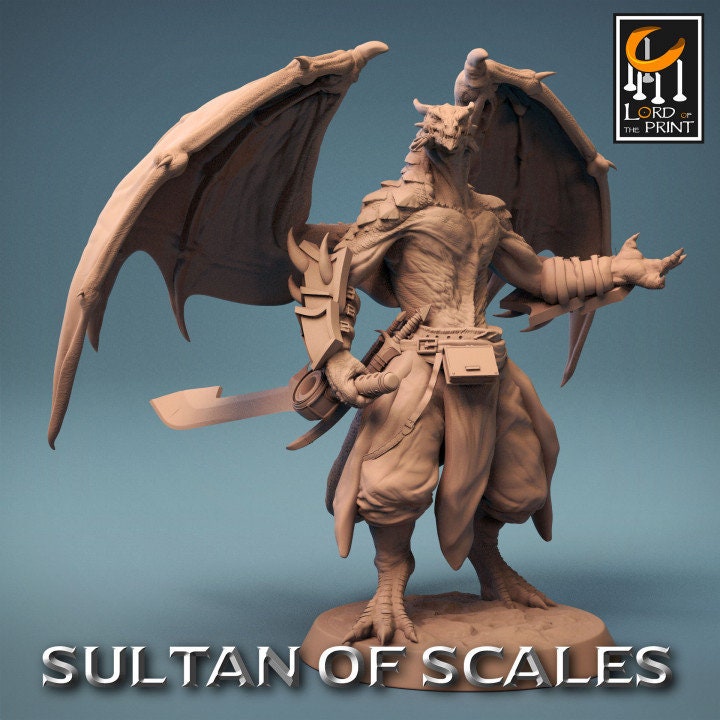 Dragonborn Soldiers Wings 2 | Sultan of Scales | Lord of the Print | Wargaming | Dungeons and Dragons | Tabletop RPG | DnD