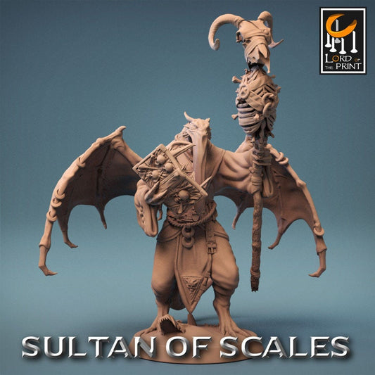Dragonborn Necromancer | Sultan of Scales | Lord of the Print | Wargaming | Dungeons and Dragons | Tabletop RPG | DnD