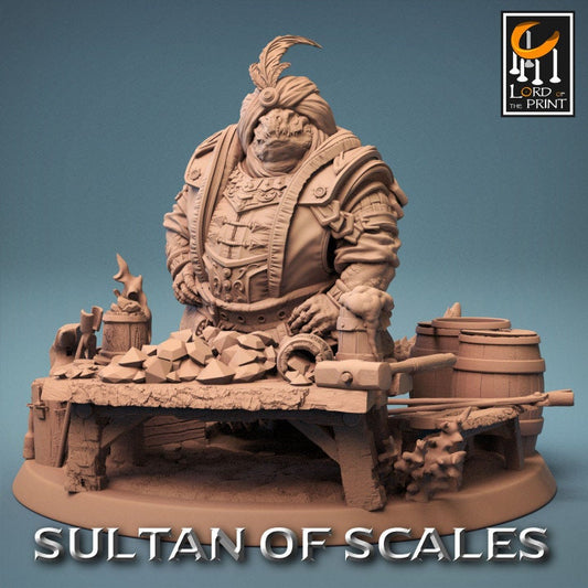 Dragonborn Gemstone Peddler Shop | Sultan of Scales | Lord of the Print | Wargaming | Dungeons and Dragons | Tabletop RPG | DnD
