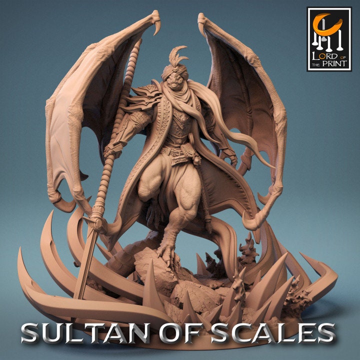 Dragonborn Draconic Defender | Sultan of Scales | Lord of the Print | Wargaming | Dungeons and Dragons | Tabletop RPG | DnD