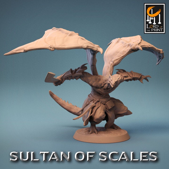 Dragonborn Soldiers Wings 2 | Sultan of Scales | Lord of the Print | Wargaming | Dungeons and Dragons | Tabletop RPG | DnD