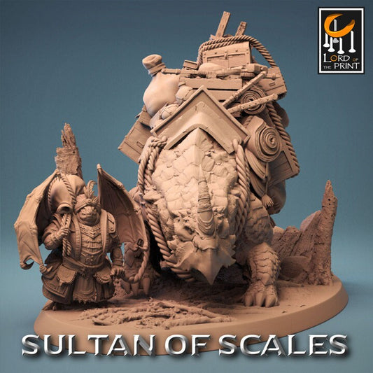 Dragonborn Galdara Mount Peddler | Sultan of Scales | Lord of the Print | Wargaming | Dungeons and Dragons | Tabletop RPG | DnD