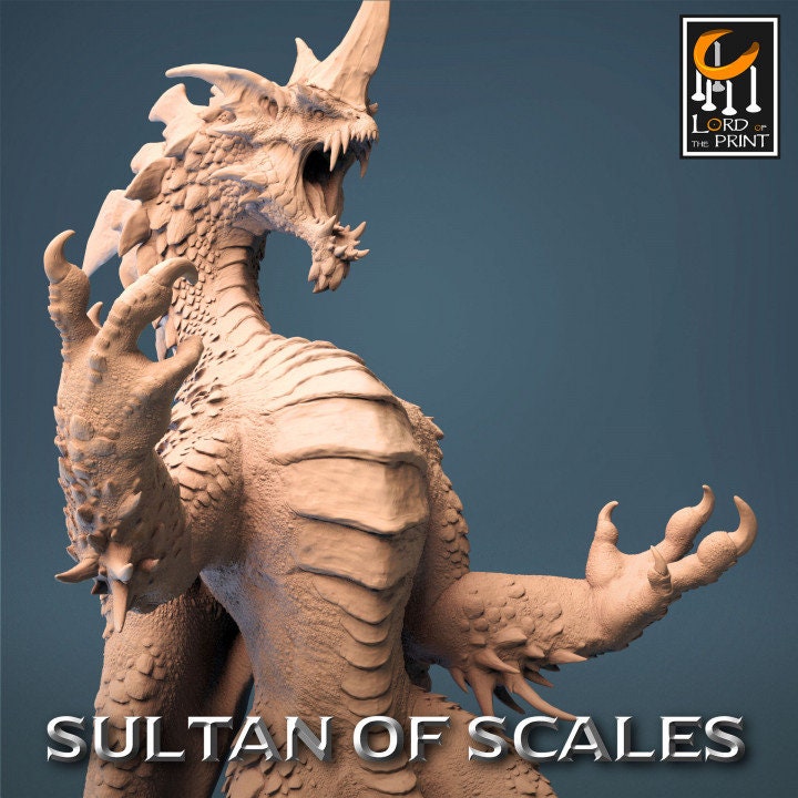 Legendary Chromatic Blue Dragon | Sultan of Scales | Lord of the Print | Wargaming | Dungeons and Dragons | Tabletop RPG | DnD