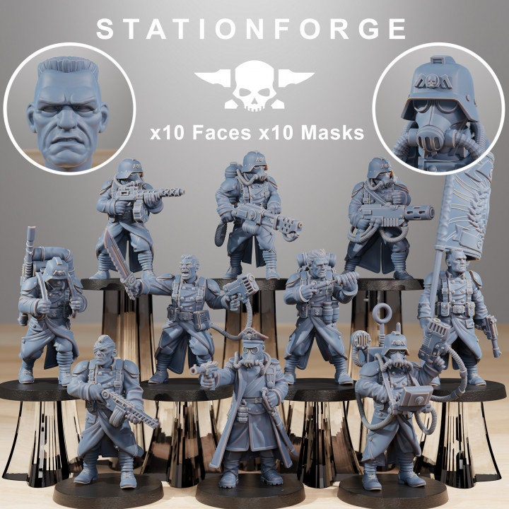 GrimGuard Combatants | Station Forge | Wargaming | Infantry | Soldiers
