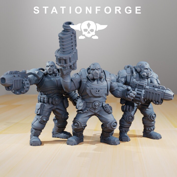 National Guard - Guerrillas | Station Forge | Wargaming | Grim dark future wargaming | Mutants | sci-fi tabletop