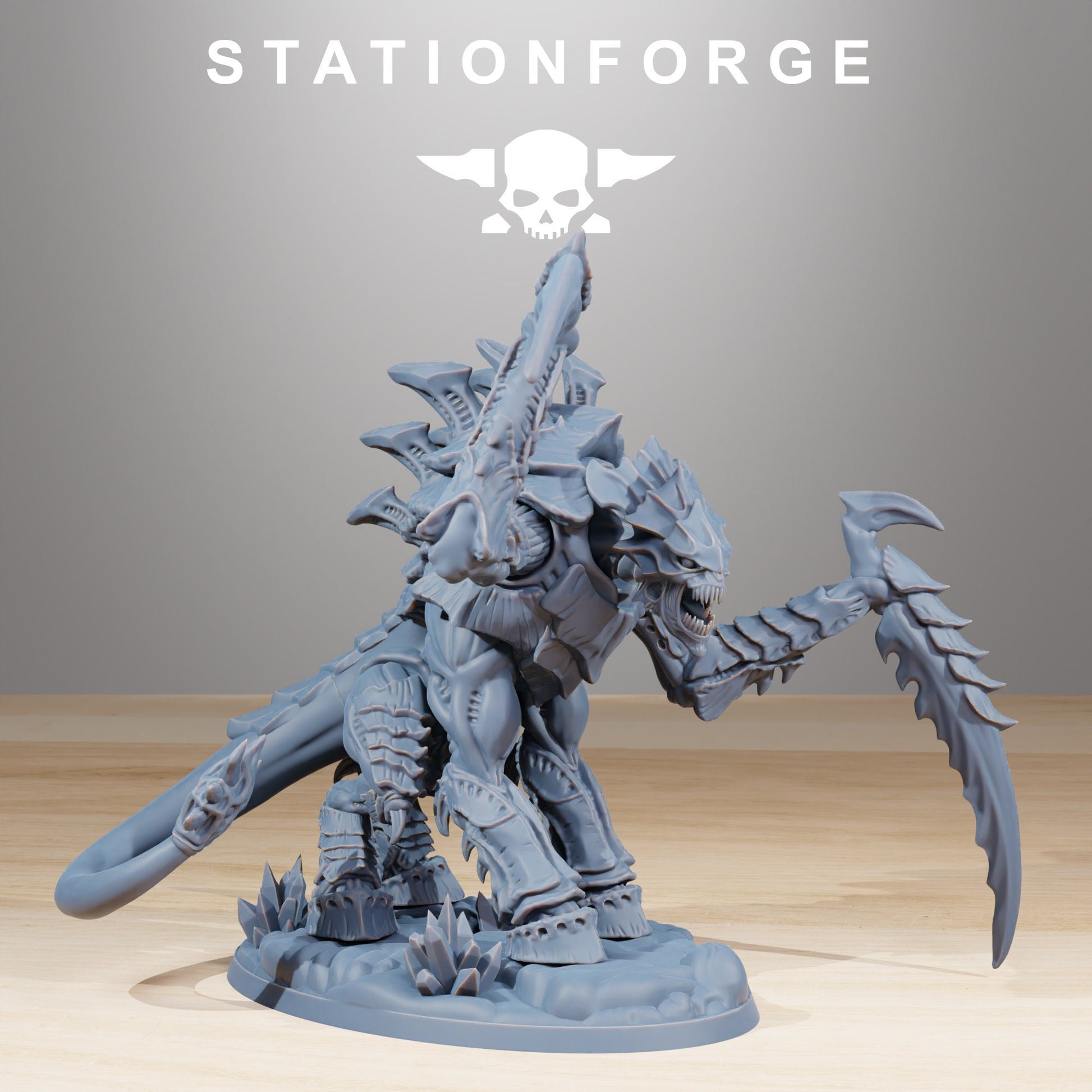 Xenarid Necrothorns | Station Forge | Wargaming | Alien Hive guardian Proxy Models for Wargames