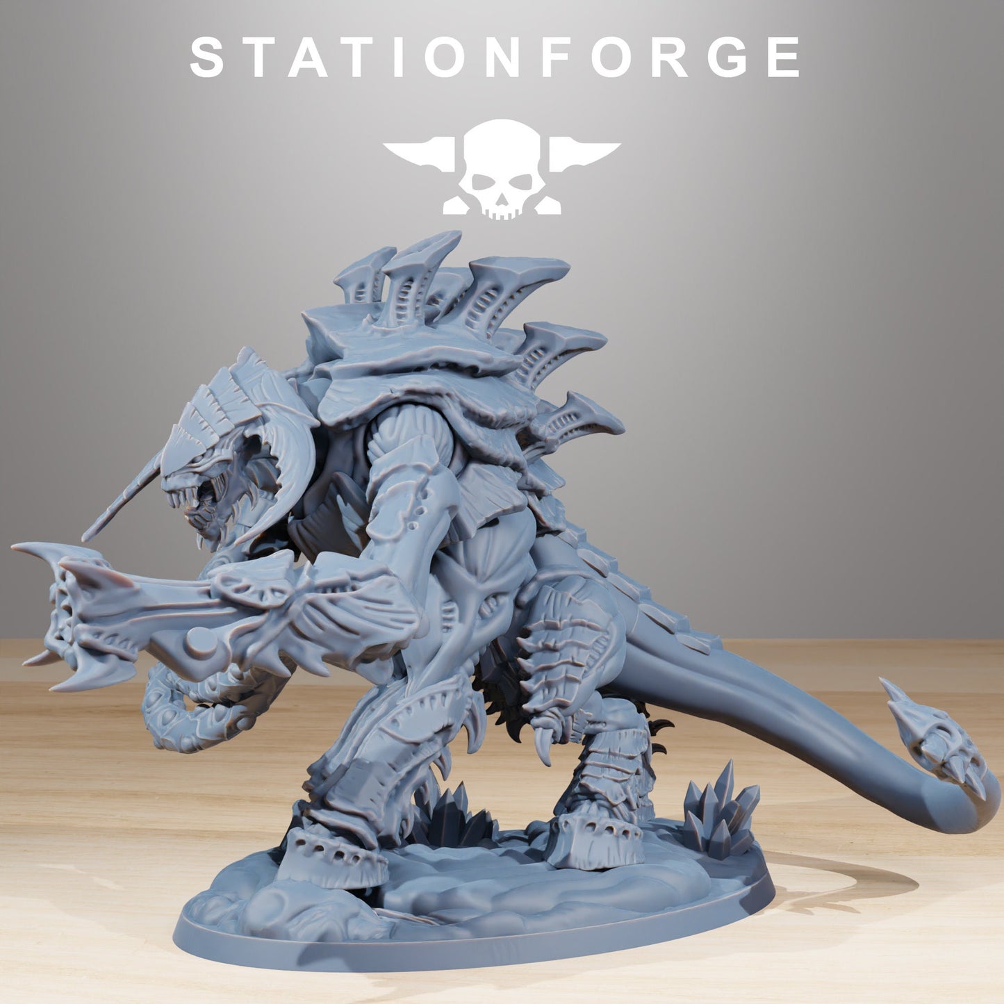 Xenarid Necrothorns | Station Forge | Wargaming | Alien Hive guardian Proxy Models for Wargames