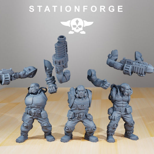 National Guard - Guerrillas | Station Forge | Wargaming | Grim dark future wargaming | Mutants | sci-fi tabletop