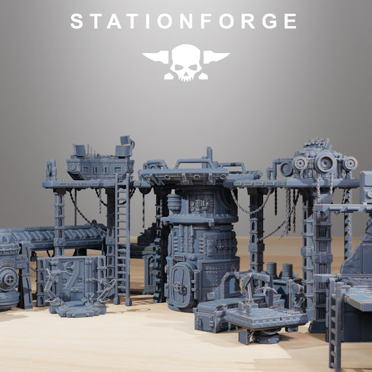 Scavenger Factory Terrain | Station Forge | Wargaming | Wargaming terrain
