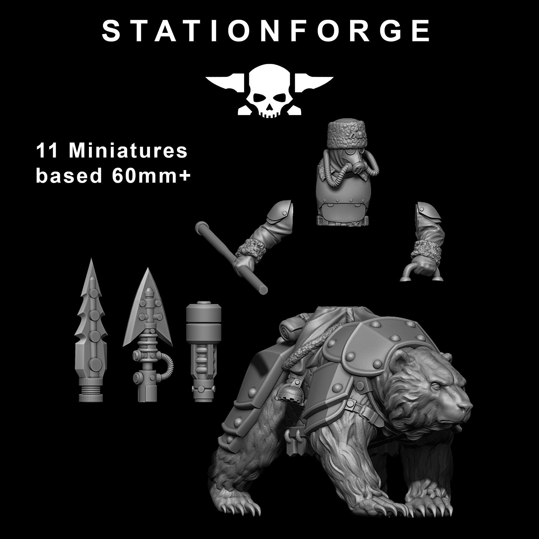 GrimGuard Bear Riders | Station Forge | Marines | Wargaming | Infantry | Soldiers