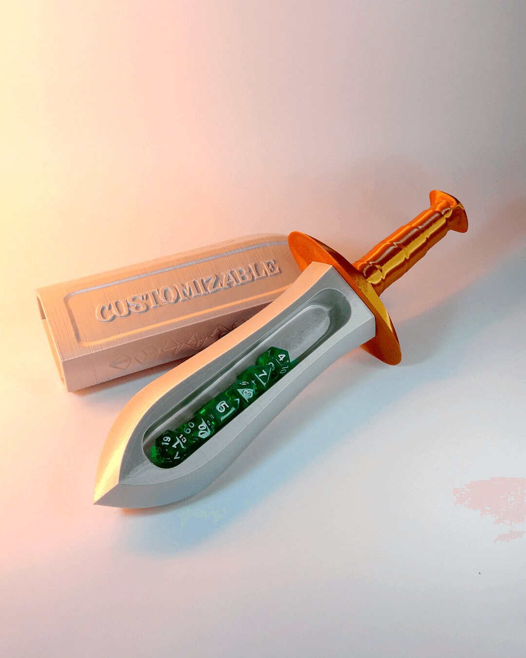 Personalized Dice Dagger | Dungeons and Dragons | D&D | Sword | Dice Storage | Customizable | Fantasy Props | RPG Accessory | Tabletop