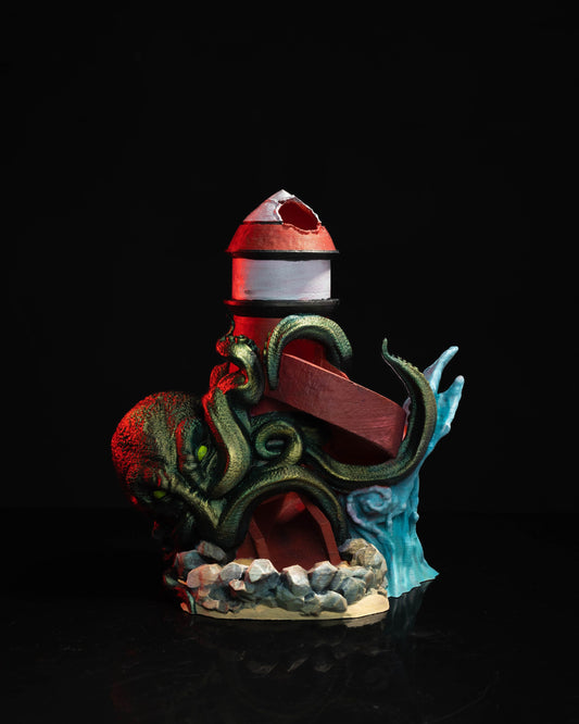 Kraken Dice Tower | DnD Gift | Sea Monster Dice Holder | Unique Tabletop RPG Accessory | Ocean-Themed Gaming Decor | Dice Roller | Ocean Sea