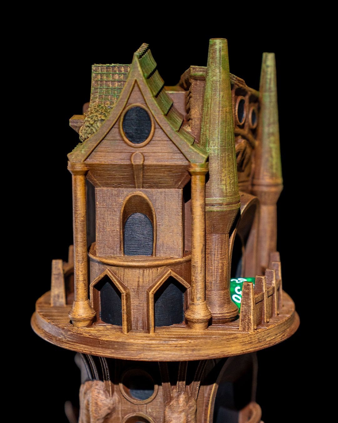 Watch Tower Dice Tower | Handcrafted Magic Dice Holder | Unique Tabletop RPG Accessory | Fantasy-Themed Gaming Decor