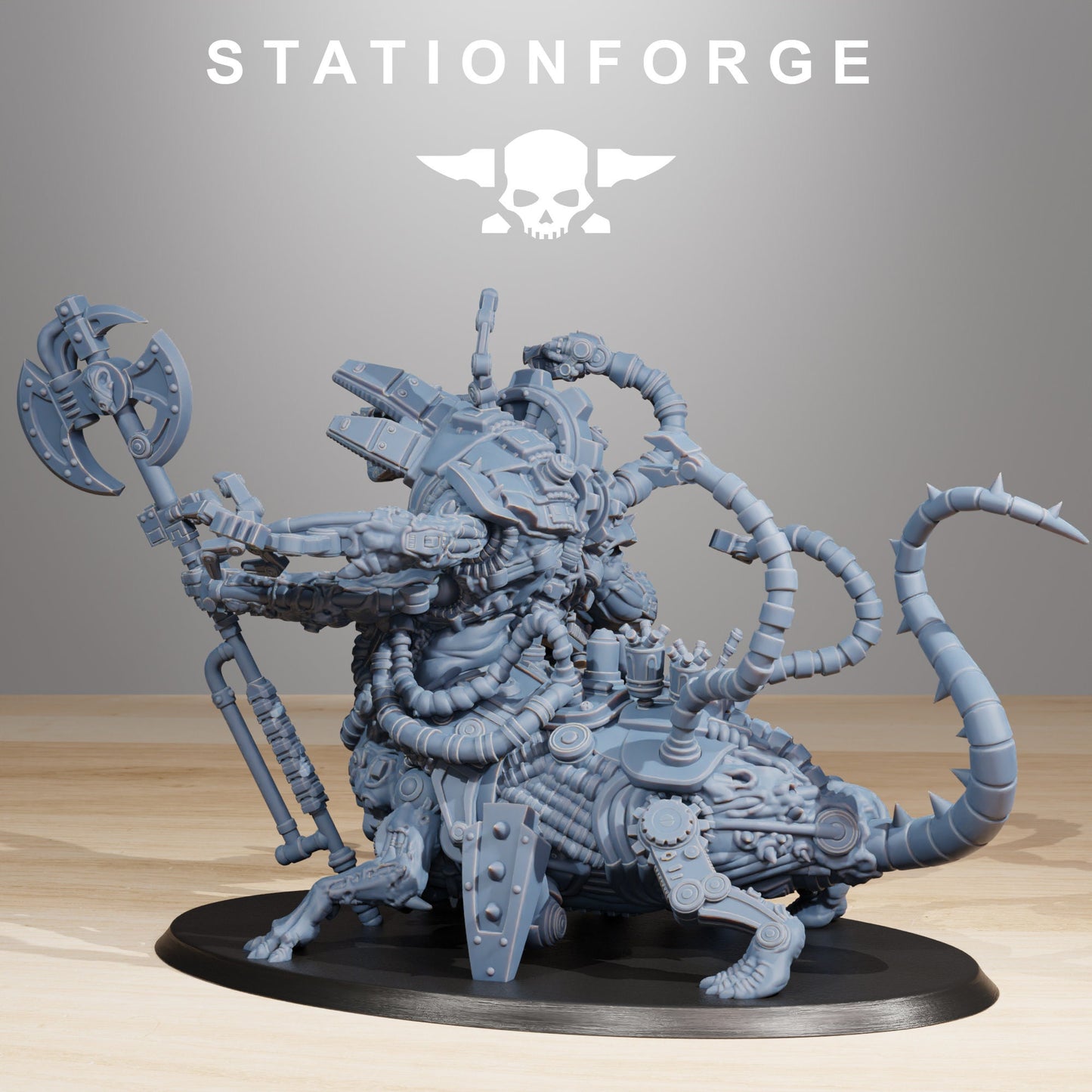 Raticus Chonk Meister | Station Forge | Wargaming | Scavenger Raticus | Wargaming Miniature | Grim Dark Future tabletop Gaming