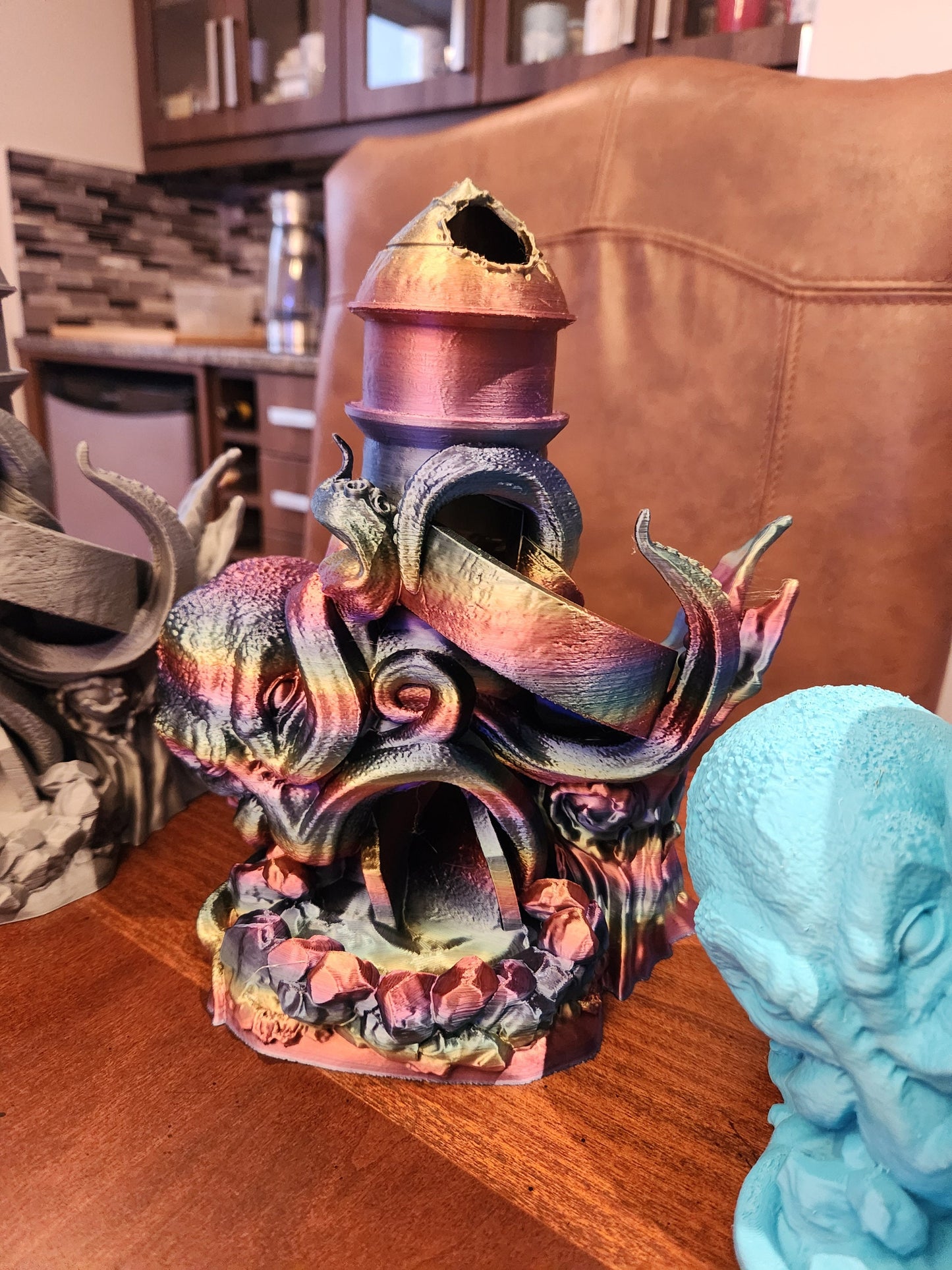 Kraken Dice Tower | DnD Gift | Sea Monster Dice Holder | Unique Tabletop RPG Accessory | Ocean-Themed Gaming Decor | Dice Roller | Ocean Sea