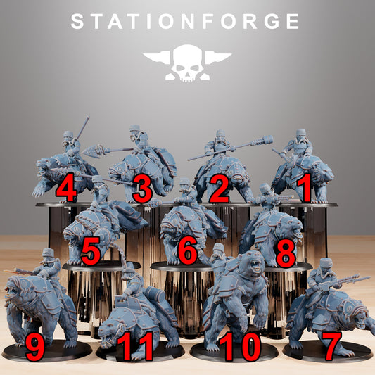 GrimGuard Bear Riders | Station Forge | Marines | Wargaming | Infantry | Soldiers