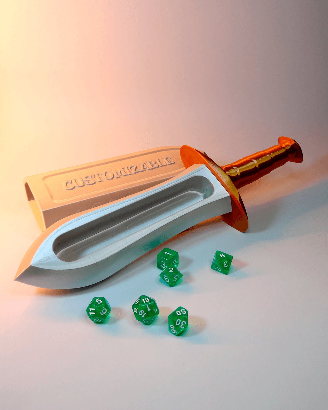 Personalized Dice Dagger | Dungeons and Dragons | D&D | Sword | Dice Storage | Customizable | Fantasy Props | RPG Accessory | Tabletop