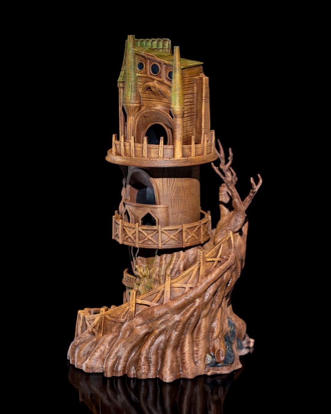 Watch Tower Dice Tower | Handcrafted Magic Dice Holder | Unique Tabletop RPG Accessory | Fantasy-Themed Gaming Decor