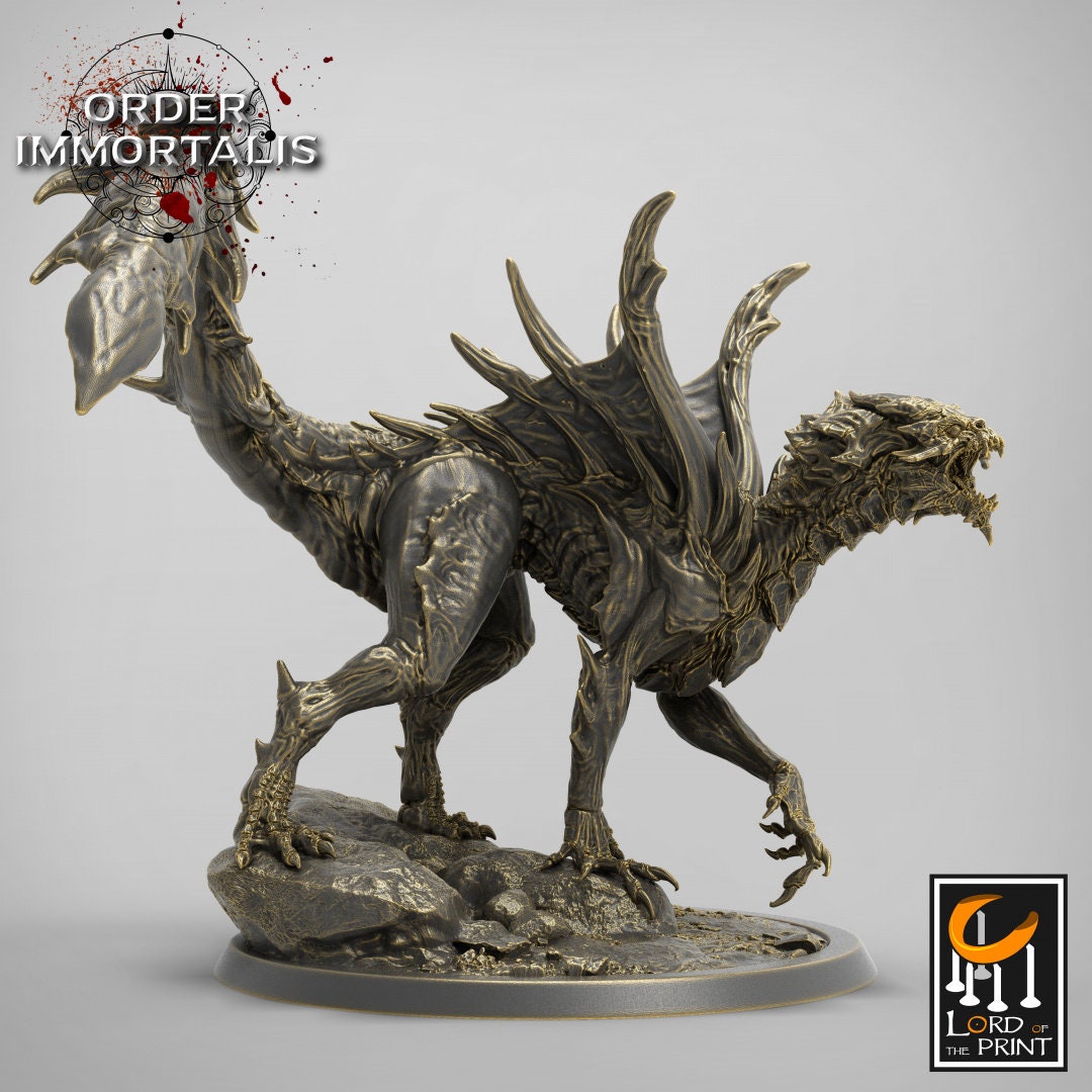 Vampiric Blood Dragon Miniature - Dungeons and Dragons D&D - Young, Adult, Elder Options - Fantasy Tabletop Gaming Collectible