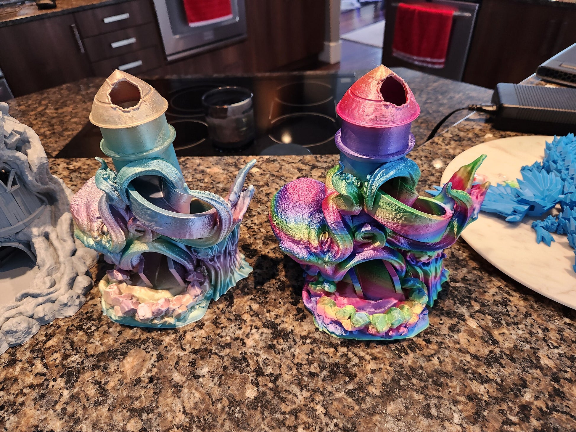 Kraken Dice Tower | DnD Gift | Sea Monster Dice Holder | Unique Tabletop RPG Accessory | Ocean-Themed Gaming Decor | Dice Roller | Ocean Sea
