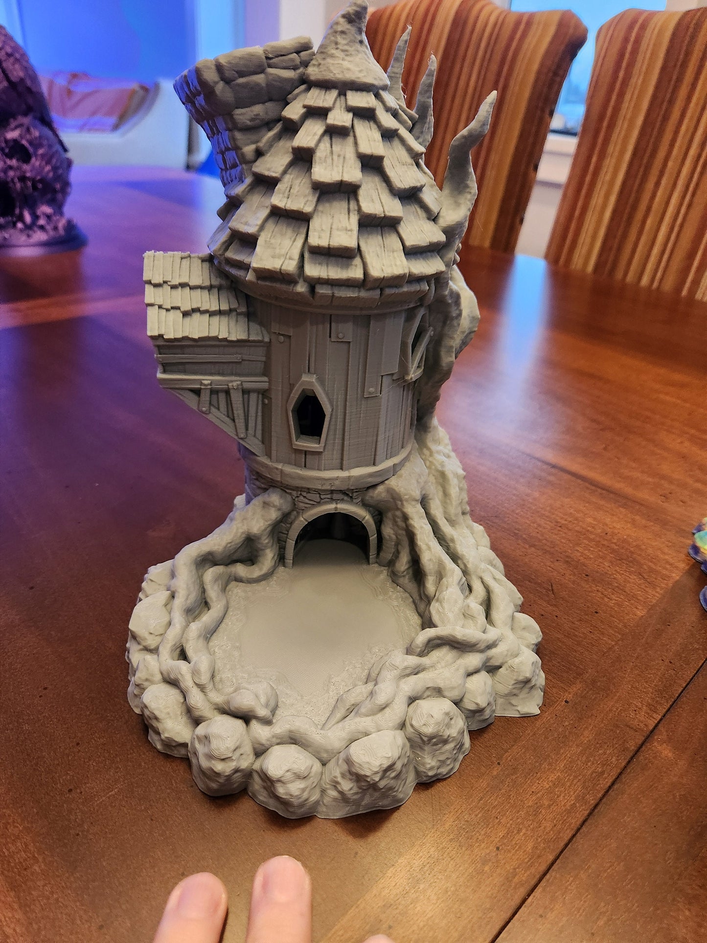 Wizard Tower Dice Tower | Handcrafted Magic Dice Holder | Unique Tabletop RPG Accessory | Fantasy-Themed Gaming Decor