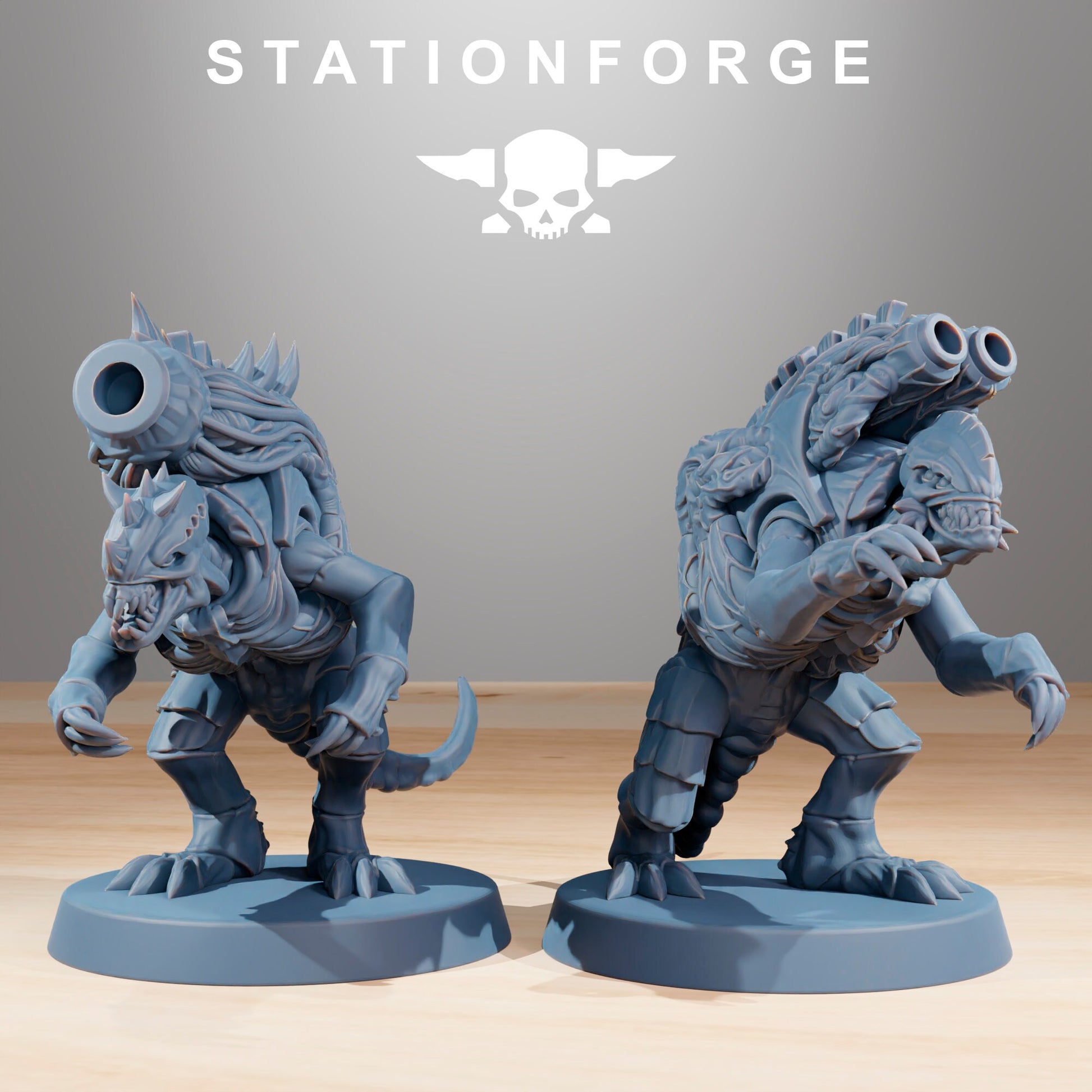 Xenarid Mortars | Alien-Inspired Xenomorph Wargaming | Station Forge | Sci-Fi Tabletop War Game Accessories | Bio monster