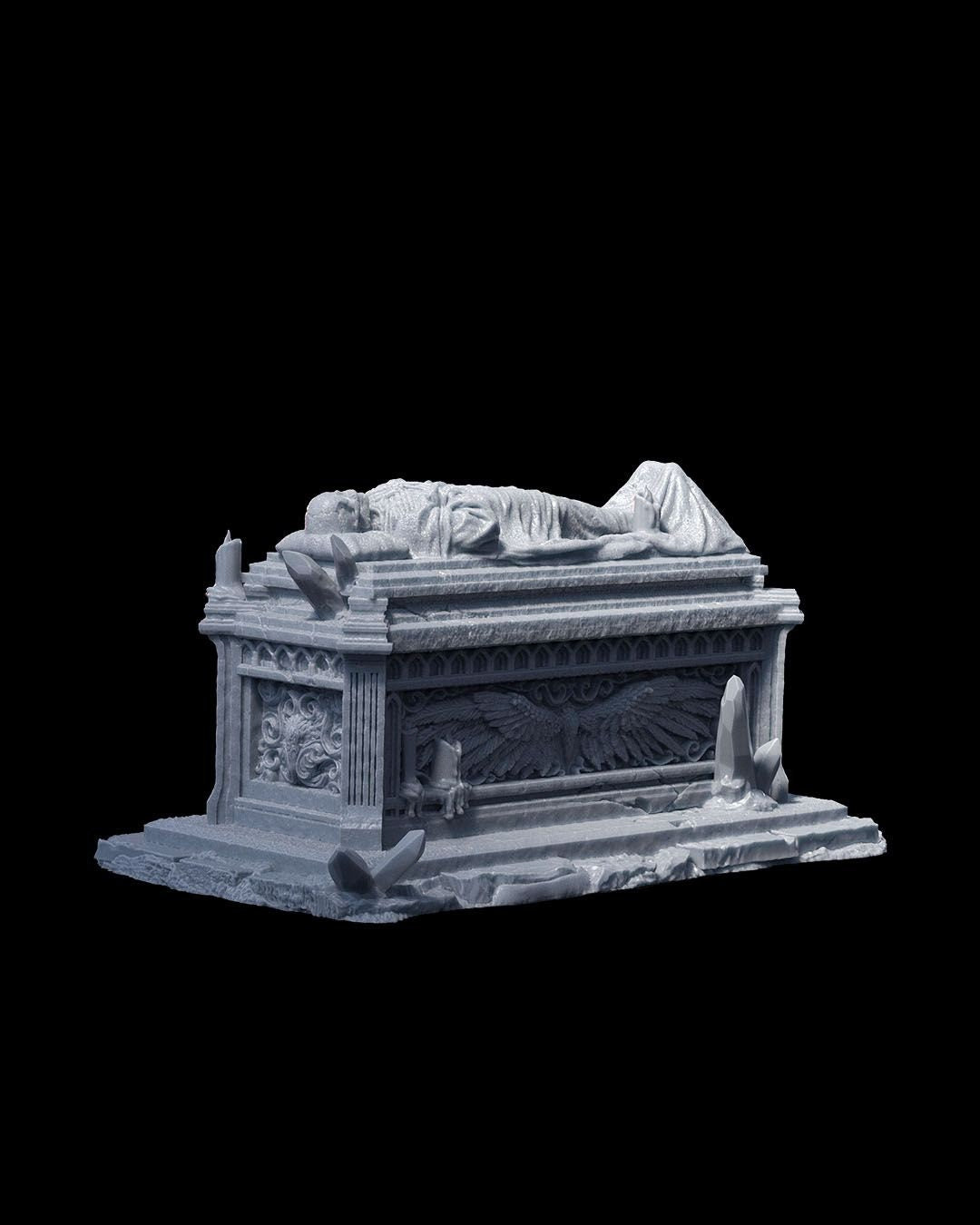 Necromancer's Lair DnD Miniature Terrain Set - Dungeons and Dragons, D&D, Pathfinder, Wargaming, Tabletop, 28mm, 32mm - Spooky Dungeon Decor