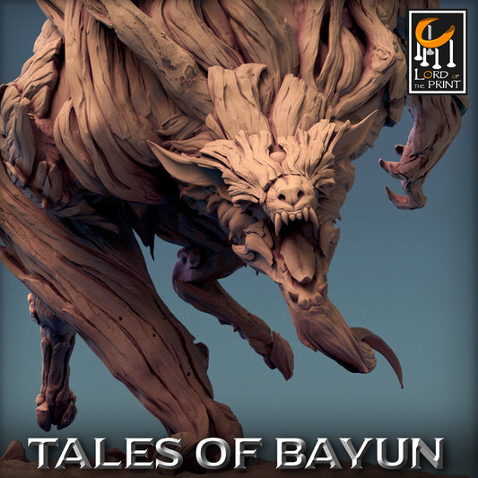 Wood Wolf & Werewolf Pack | Tales of Bayun | Lord of the Print | Wargaming | Dungeons and Dragons | Dogs | Tabletop RPG | DnD
