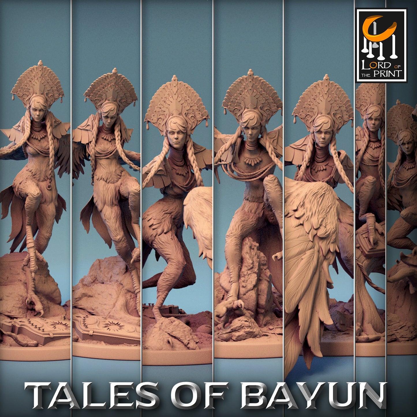 Harpy Alkonost | Tales of Bayun | Lord of the Print | Wargaming | Dungeons and Dragons | Swamp Tales | Tabletop RPG | Winged Harpy | DnD