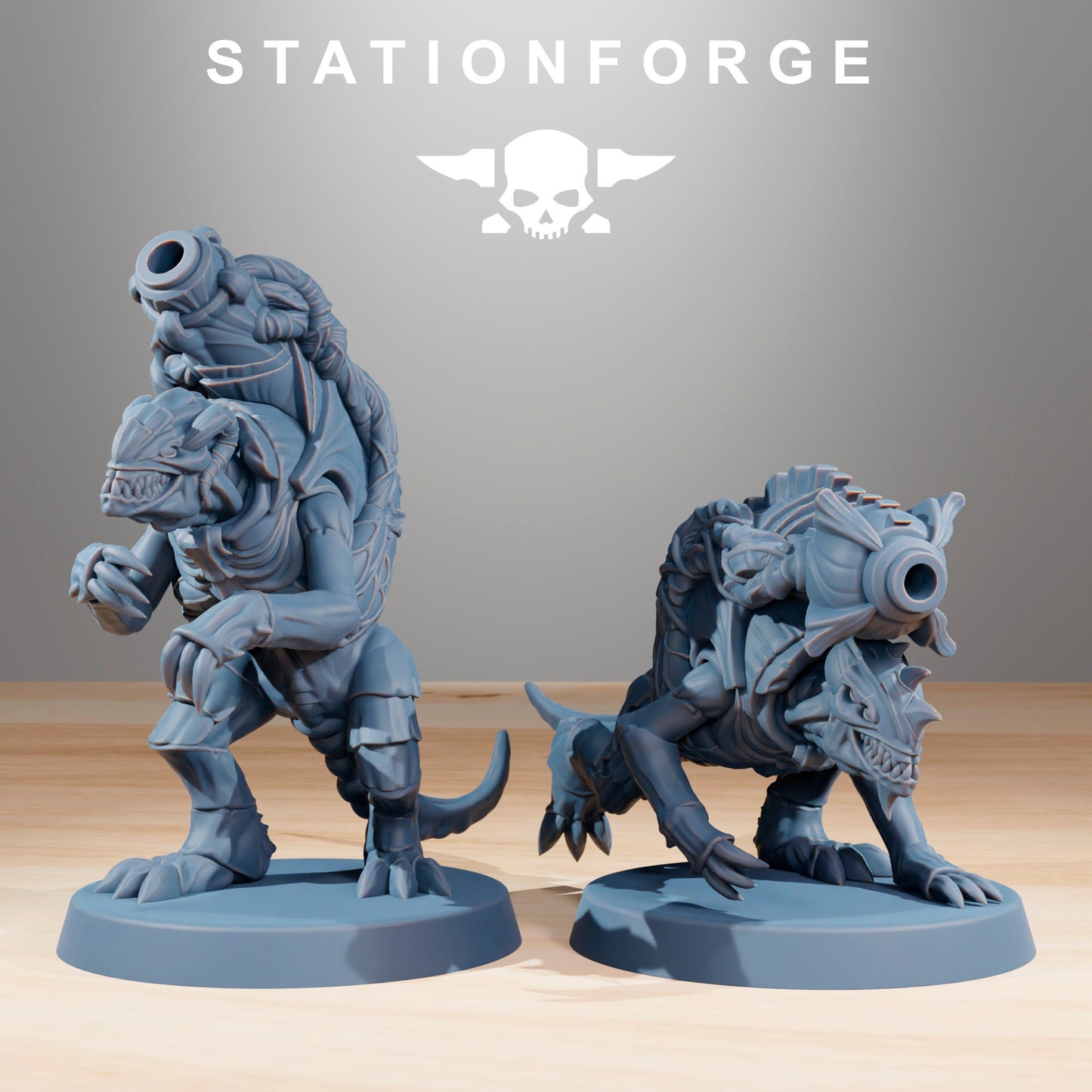 Xenarid Mortars | Alien-Inspired Xenomorph Wargaming | Station Forge | Sci-Fi Tabletop War Game Accessories | Bio monster