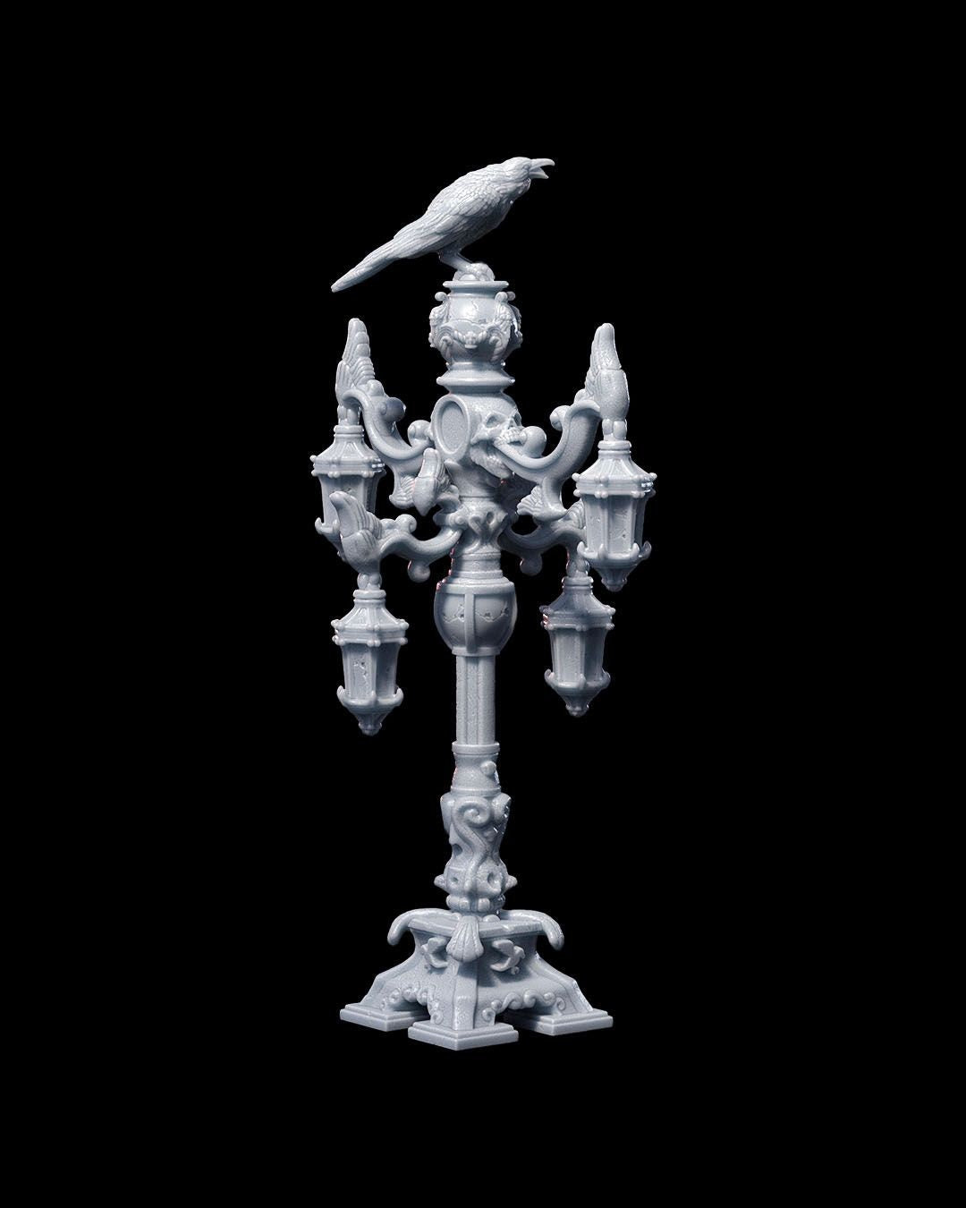Necromancer's Lair DnD Miniature Terrain Set - Dungeons and Dragons, D&D, Pathfinder, Wargaming, Tabletop, 28mm, 32mm - Spooky Dungeon Decor