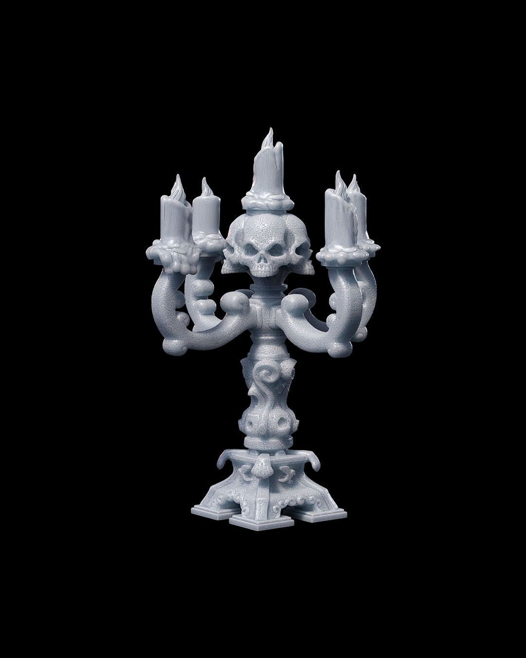 Necromancer's Lair DnD Miniature Terrain Set - Dungeons and Dragons, D&D, Pathfinder, Wargaming, Tabletop, 28mm, 32mm - Spooky Dungeon Decor