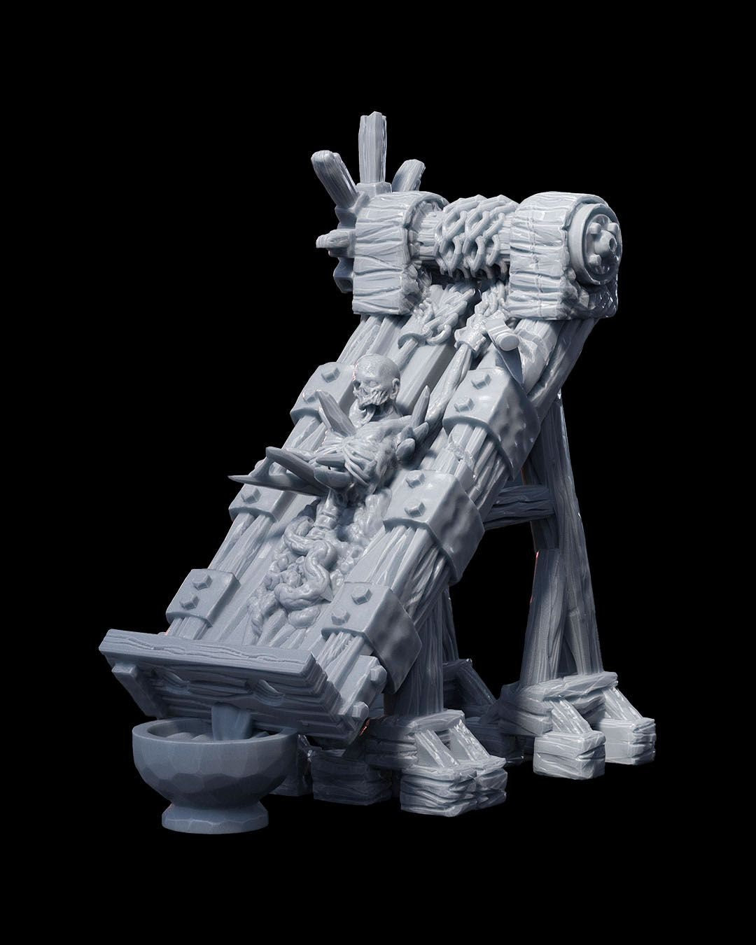 Necromancer's Lair DnD Miniature Terrain Set - Dungeons and Dragons, D&D, Pathfinder, Wargaming, Tabletop, 28mm, 32mm - Spooky Dungeon Decor