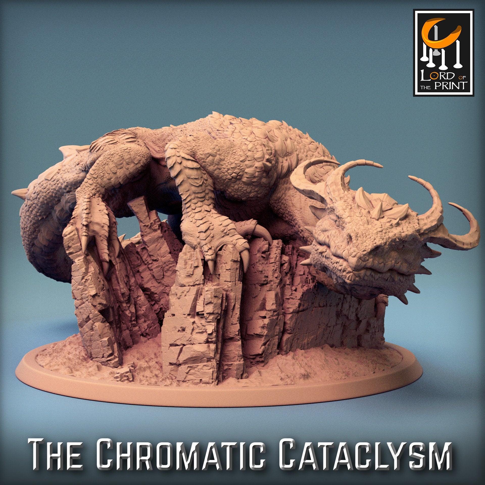 Tiamat Mount Pack | Chromatic Cataclysm | Lord of the Print | Wargaming | Dungeons and Dragons | Tabletop RPG | DnD