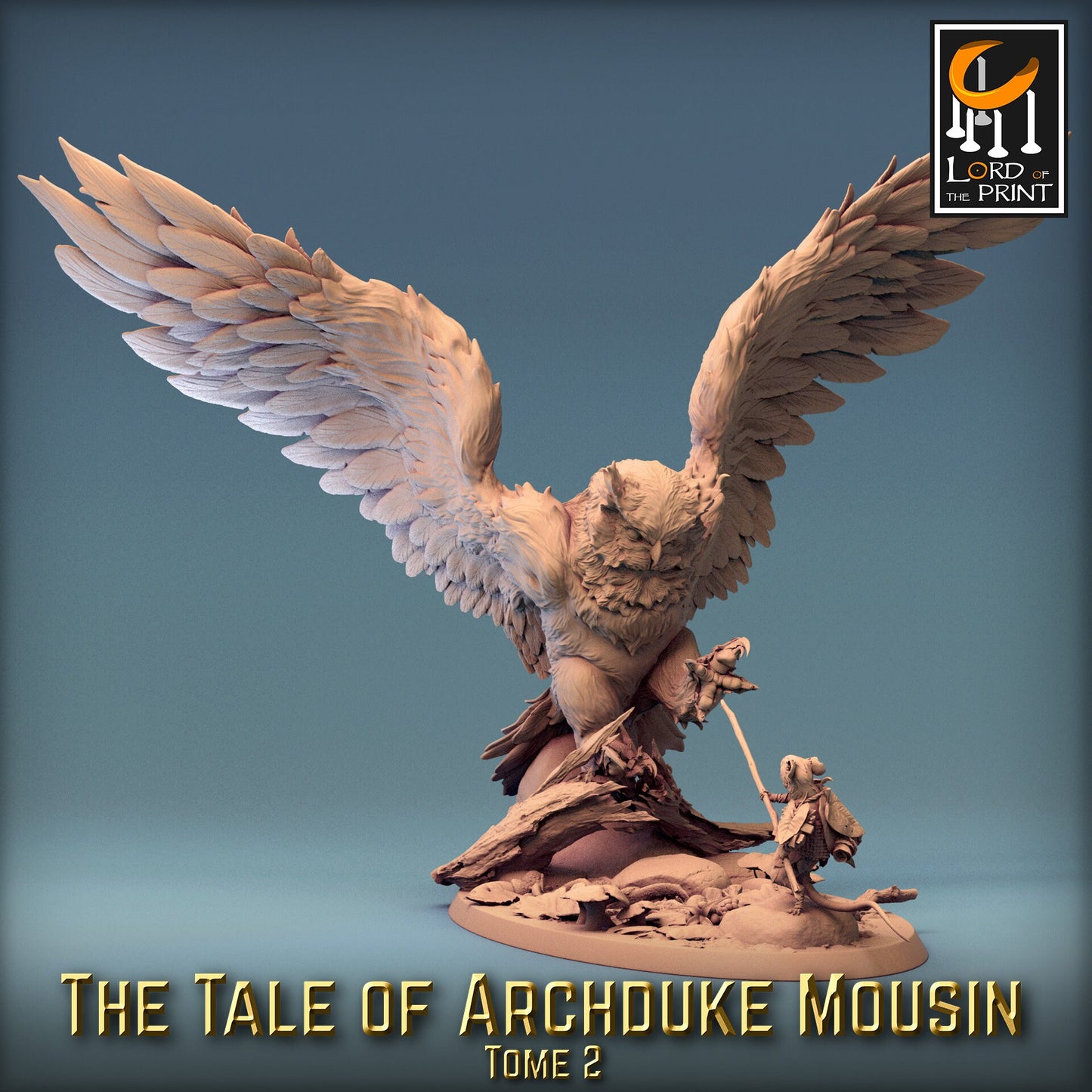 Mousin & The Great Owl Pack | Tale of Archduke Mousin Tome 2 | Lord of the Print | Wargaming | Dungeons and Dragons | Tabletop RPG | DnD